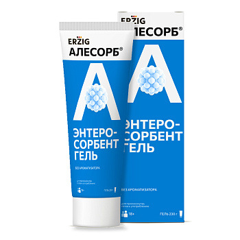 Алесорб Энтеросорбент гель Эрциг, для приема внутрь, туба 230 г 