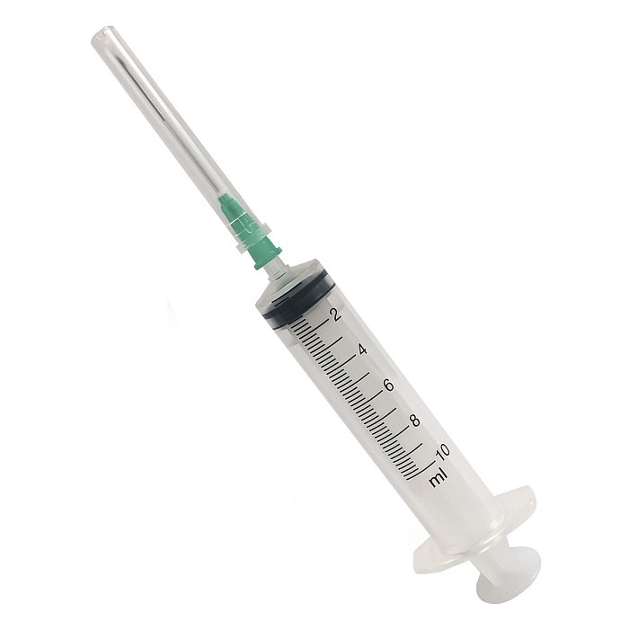 Шприц одноразовый стерильный 3-х компонентный Луер 10 мл с иглой 21G (0,8х 40мм), 10 шт.