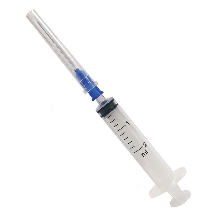 Шприц одноразовый стерильный 3-х компонентный Луер 2 мл с иглой 23G (0,6х 30мм), 10 шт.