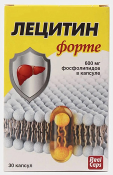 Лецитин Форте RealCaps, капсулы 1580 мг, 30 шт.