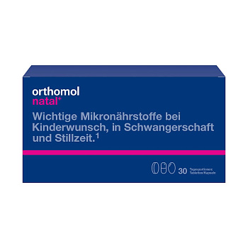 Ортомоль Натал Плюс, таблетки и капсулы, курс 30 дней