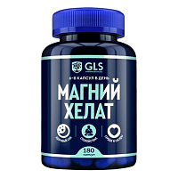 Фото GLS Магний хелат, капсулы 400 мг, 180 шт.