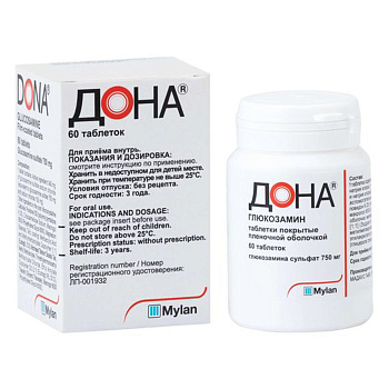 Дона, таблетки в пленочной оболочке 750 мг, 60 шт. 