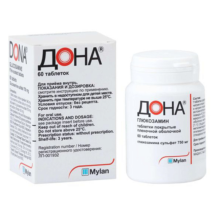 Дона, таблетки в пленочной оболочке 750 мг, 60 шт. 