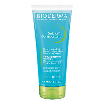Биодерма Sebium Гель-мусс очищающий туба 200 мл