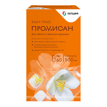 Промисан, капсулы 500 мг, 60 шт.