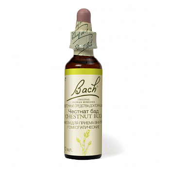 Капли Баха Честнат Бад №7, капли гомеопатические флакон, 10 мл 