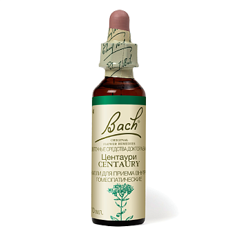 Капли Баха Центаури №4, капли гомеопатические флакон, 10 мл 