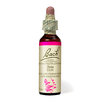 Капли Баха Элм №11, капли гомеопатические флакон, 10 мл 