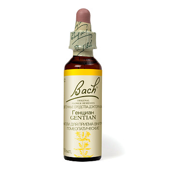 Капли Баха Генциан №12, капли гомеопатические флакон, 10 мл 