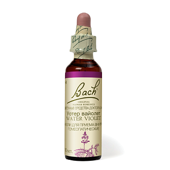 Капли Баха Уотер Вайолет №34, капли гомеопатические флакон, 10 мл 