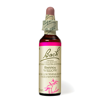 Капли Баха Виллоу №38, капли гомеопатические флакон, 10 мл 