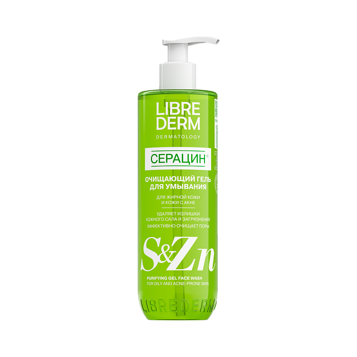 Либридерм Серацин, гель для умывания очищающий, 400 мл
