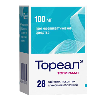 Тореал таблетки, покрытые пленочной оболочкой 100 мг, 28 шт. 