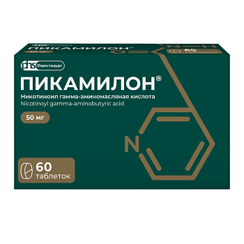 Пикамилон, таблетки 50 мг, 60 шт. 