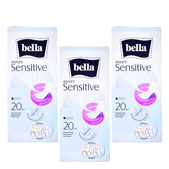 Набор 3уп прокладки Bella Panty Sensitive 20шт