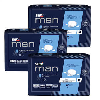 Набор 3уп Seni Man вкладыши Normal Level 2 15шт