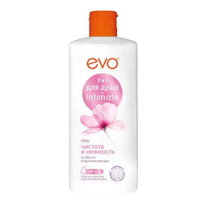 EVO Чистота и Нежность, гель для душа и интимной гигиены, 400 мл