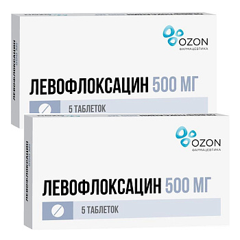 Набор 2уп Левофлоксацин таблетки 500мг 5шт 