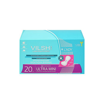 Прокладки урологические ДОКТОР ВИЛШ Ультра Мини, 20 шт.