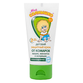 Мое солнышко, крем детский защитный от комаров 50 мл, 1 шт.
