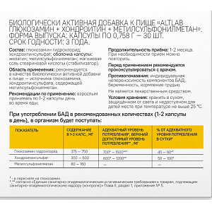 Фото Глюкозамин Хондроитин МСМ BioForte
