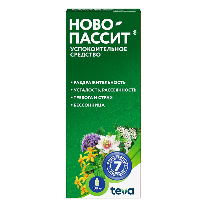 Ново-Пассит, раствор, 100 мл 