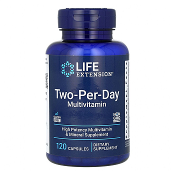 Life Extension Мультивитамины Two-Per-Day, капсулы, 120 шт.