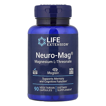 Life Extension Нейро-Маг L-треонат магния, капсулы, 90 шт.