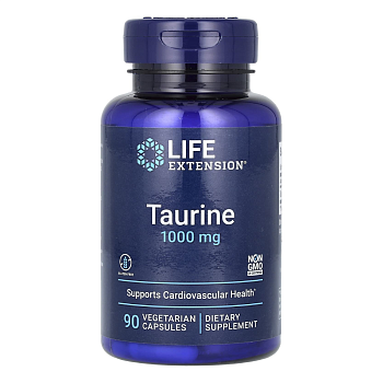Life Extension Таурин, капсулы 1000 мг, 90 шт.