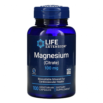 Life Extension Магний цитрат, капсулы 100 мг, 100 шт.