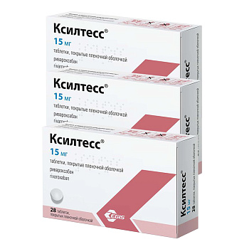 Набор 3уп Ксилтесс таблетки 15мг 28шт 
