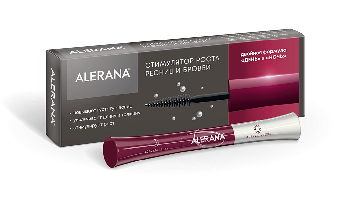 Алерана, стимулятор роста ресниц и бровей, пеналы 6 мл, 2 шт.