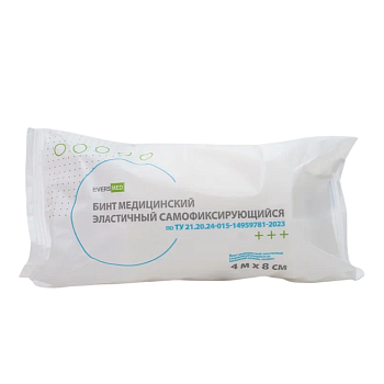 Бинт медицинский эластичный самофиксирующийся 4мх8см